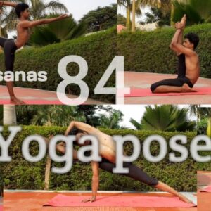 84 yoga poses of hatha yoga| Basic asanas | only 7 minutes | Sanyoga | Yogi Sanjay
