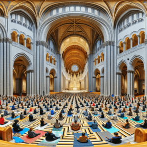 yoga on the labyrinth fostering inclusivity and social justice at san franciscos grace cathedral 1