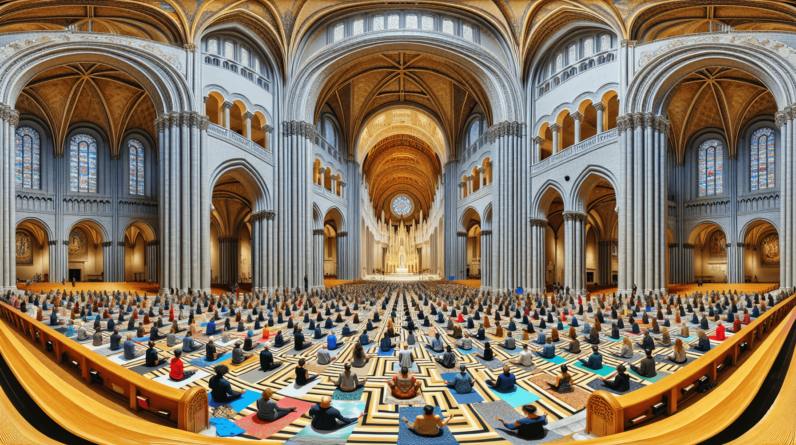 yoga on the labyrinth fostering inclusivity and social justice at san franciscos grace cathedral 1